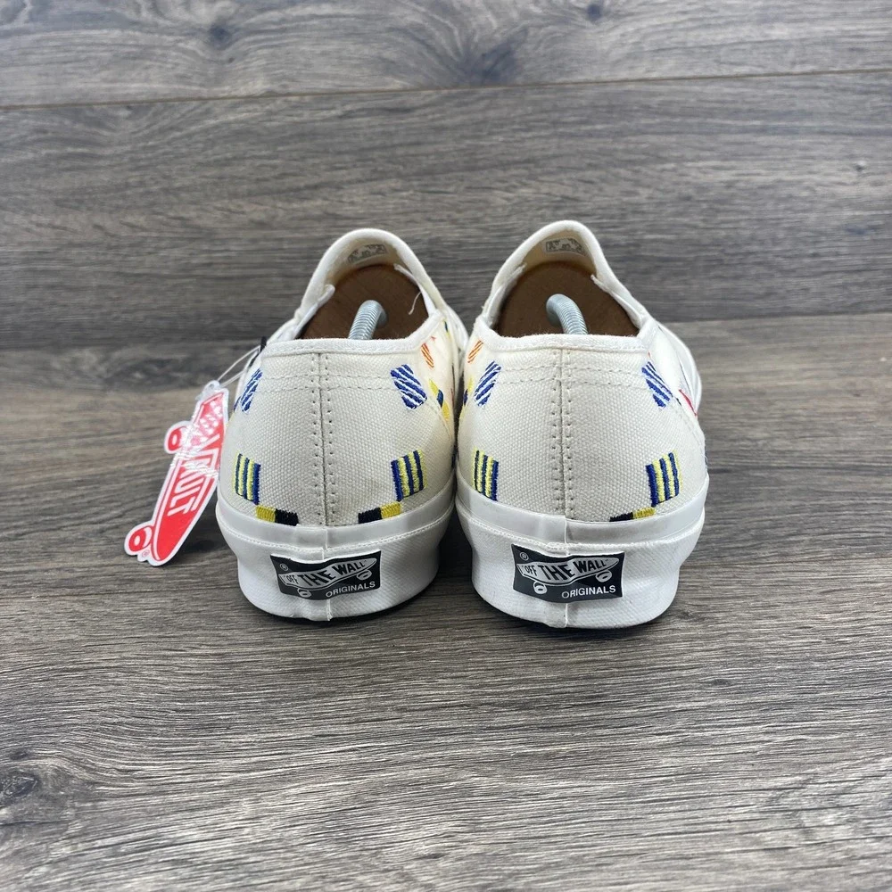VANS OG Style 48 LX Maritime Flags Slip On Shoes‎ Men's Size 9 White 721454